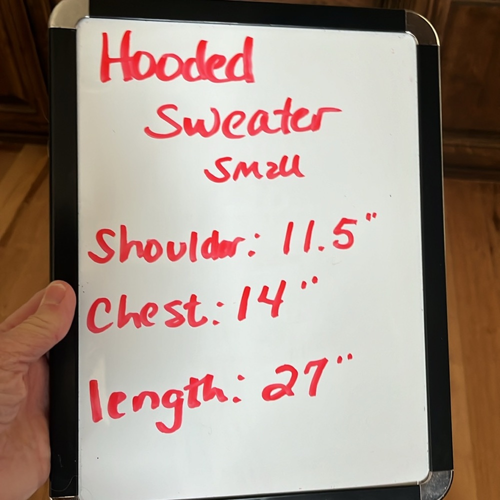 Hooded Sweater Gray Pullover Womens Small Acrylic Womens Small - Picture 10 of 15